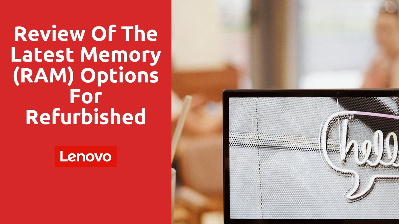 Review of the Latest Memory (RAM) Options for Refurbished Lenovo Laptops