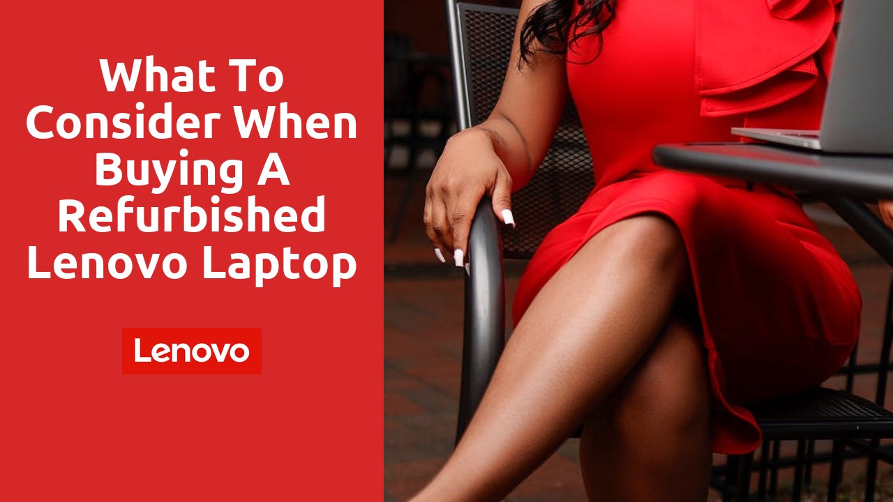 What to Consider When Buying a Refurbished Lenovo Laptop