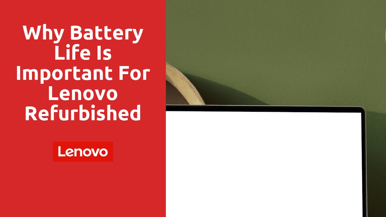 Why Battery Life is Important for Lenovo Refurbished Laptops