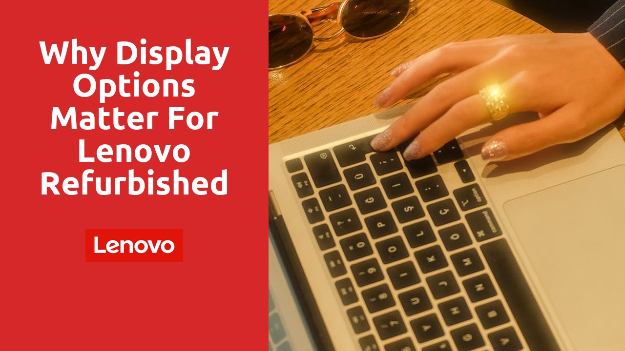 Why Display Options Matter for Lenovo Refurbished Laptops